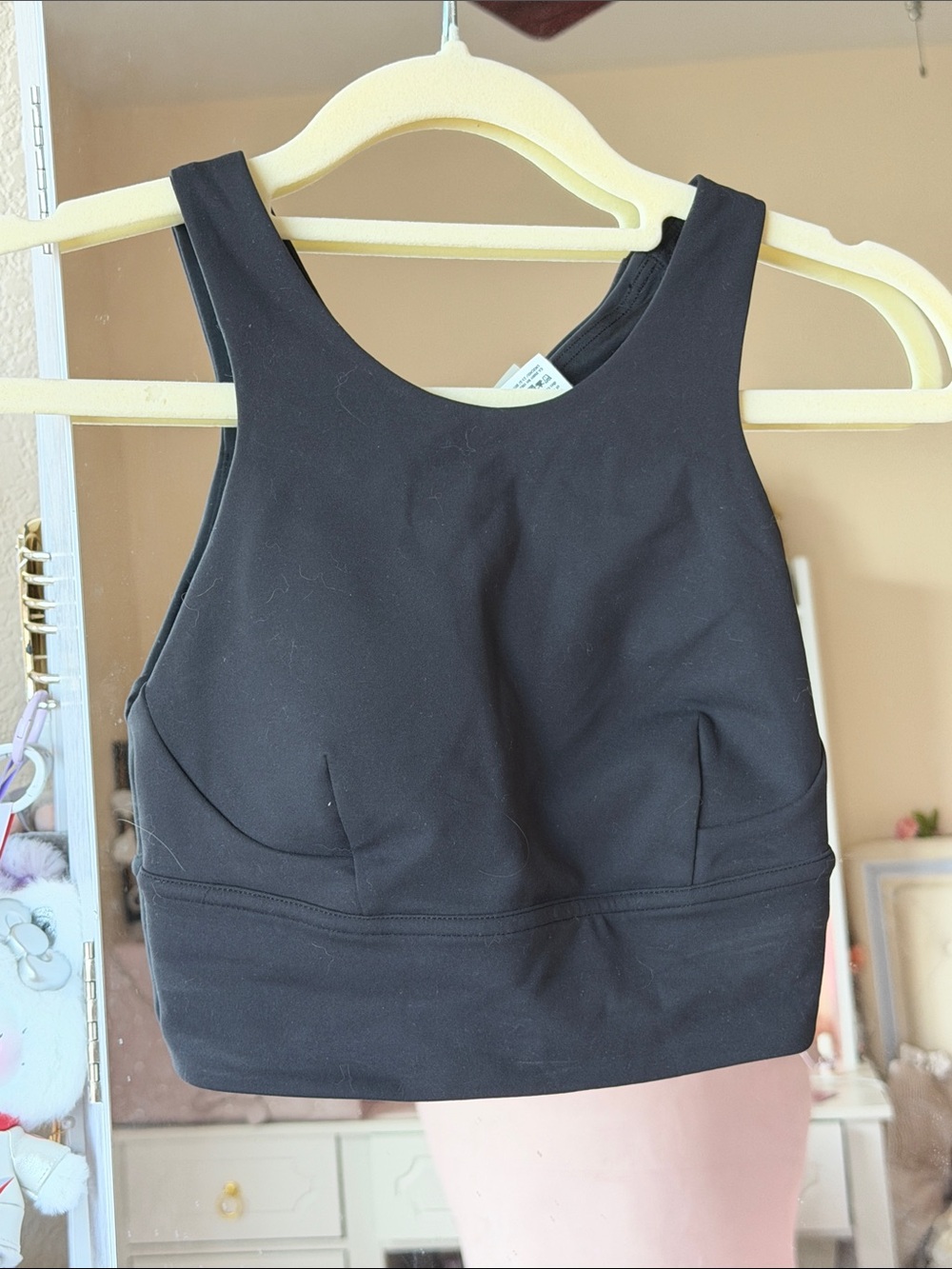 lululemon athletica Black High-Neck Crop Sports Bra